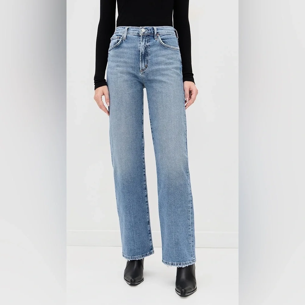 Reformation Light Blue Straight Leg Jeans size 24 - Picture 2 of 14